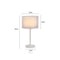 Nordic Modern Floor Standing Lamp with Double-Layer Fabric Lampshade for Bedroom Decor, E27 LED Compatible