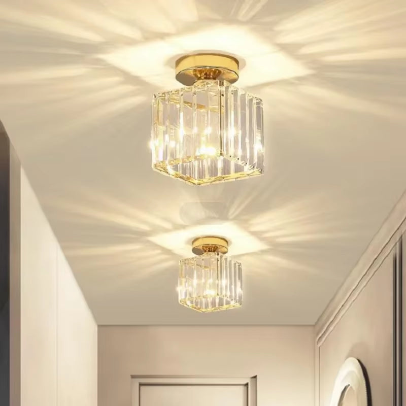 Modern LED Ceiling Lights Living Room Hallway Lighting Front Porch Home Deocoration Ceiling Lamp Glass Minimalist Light Fixture